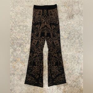 Brown and black patterned pants